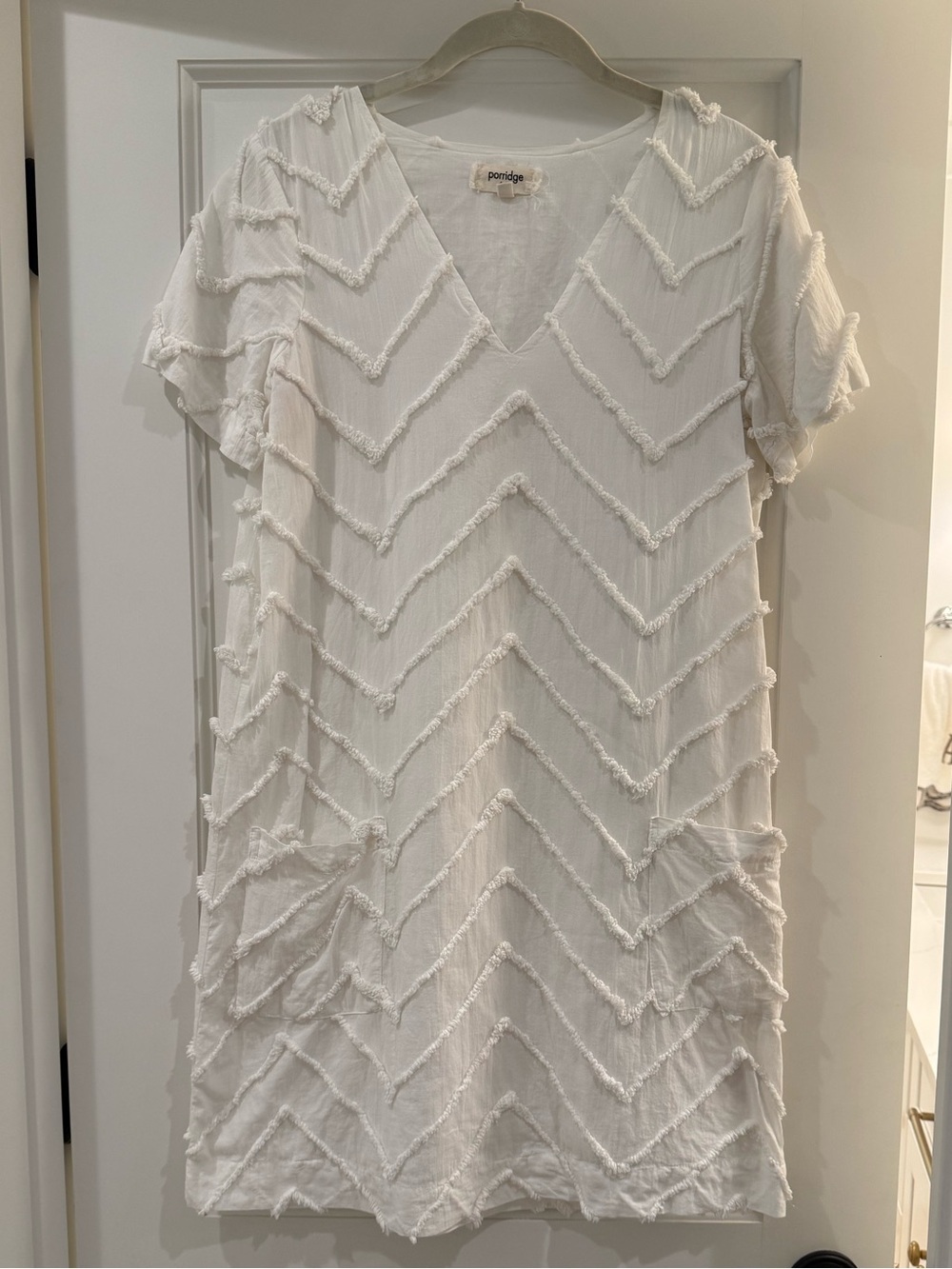 NEW without tags Anthropologie fringe chevron mini dress